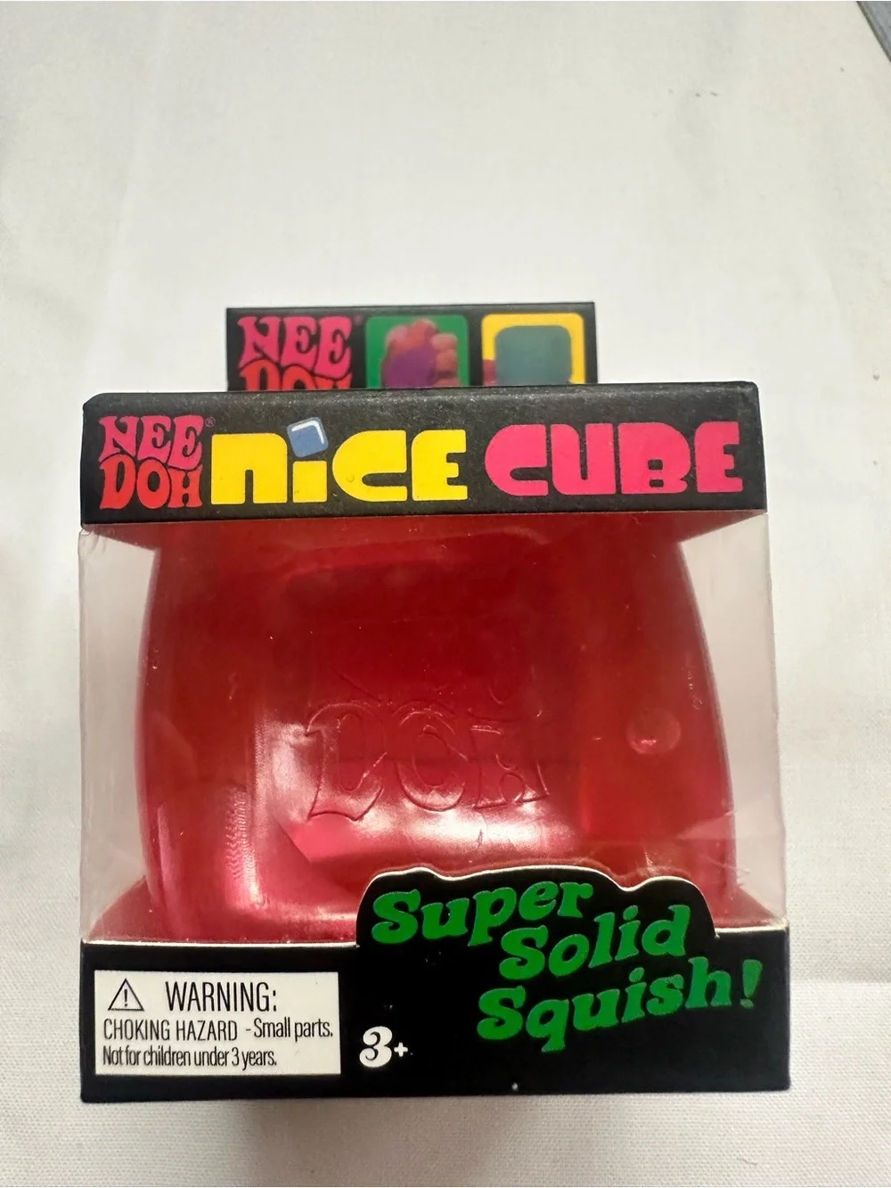 NeeDoh Nice Cube Super Solid Squish - Red